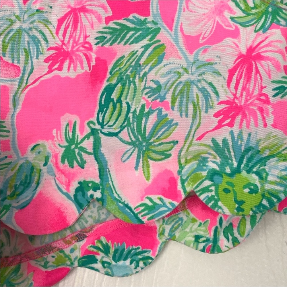 Lilly Pulitzer Women’s Shorts Dahlia Shorts in Raz Berry Catty Shack Size Small - Picture 2 of 8